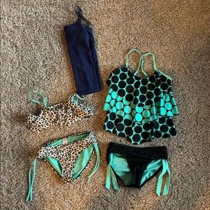 Justice girls swim suits and tank